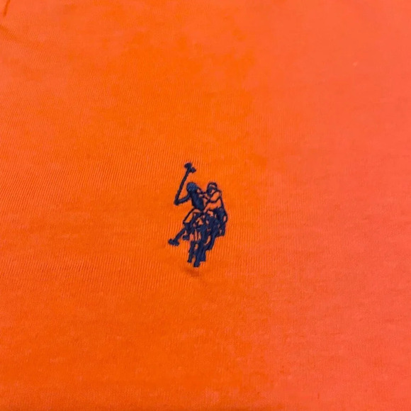 US Polo Assn Orange Mens Tshirt Mens Medium Shirt - Picture 5 of 16
